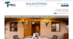 Desktop Screenshot of etoshahalali.com